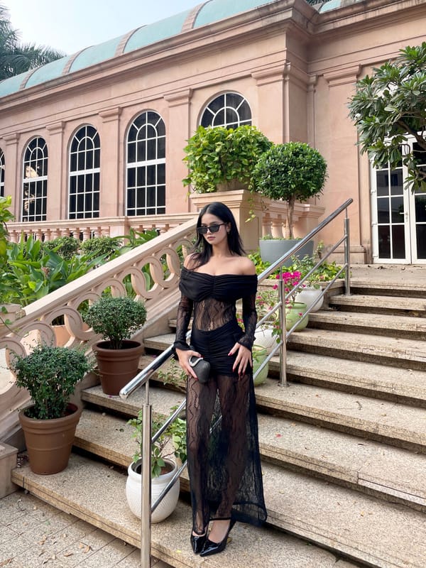 Black Off-Shoulder Sheer Lace Ruched Bodycon Midi Dress — The Clothing Factory