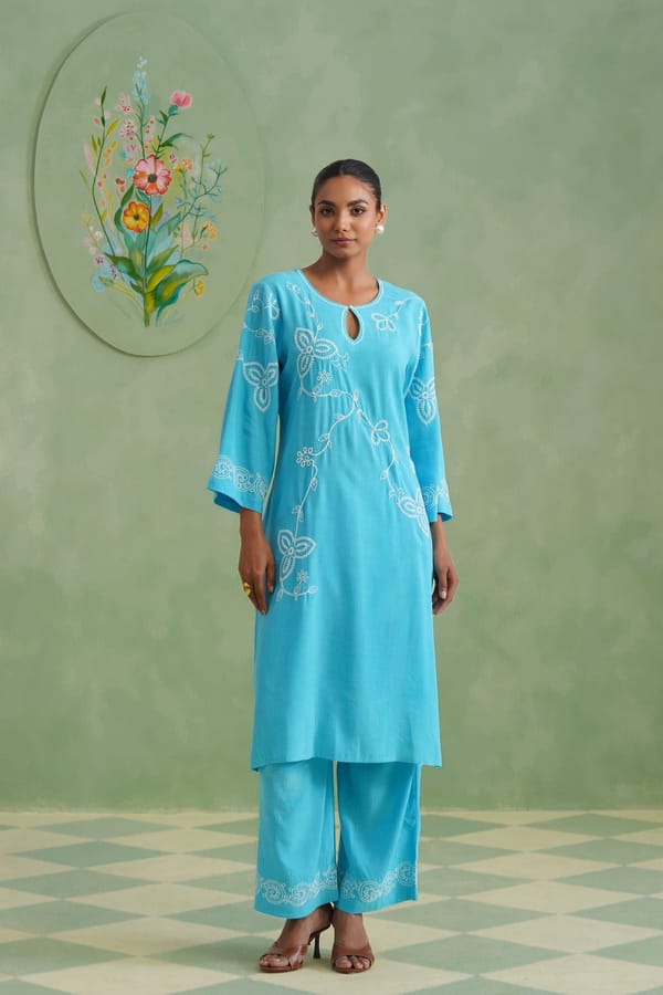 Dori Embroidered Kurta Set — KORAH STITCH