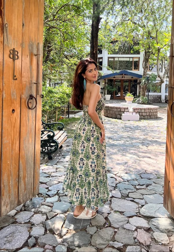 Yashaswinee in Male Maxi Dress — Calling June