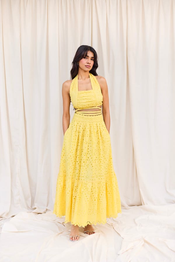 Yellow Schiffli Set — Urban Suburban