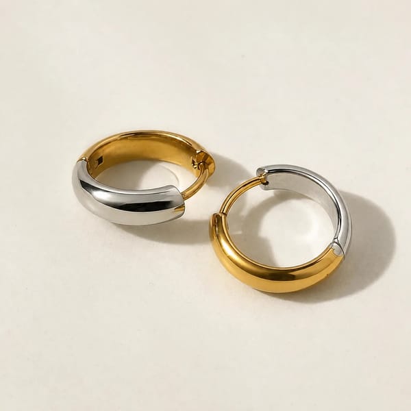 Day & Night Hoop Earrings — Nam Jewels