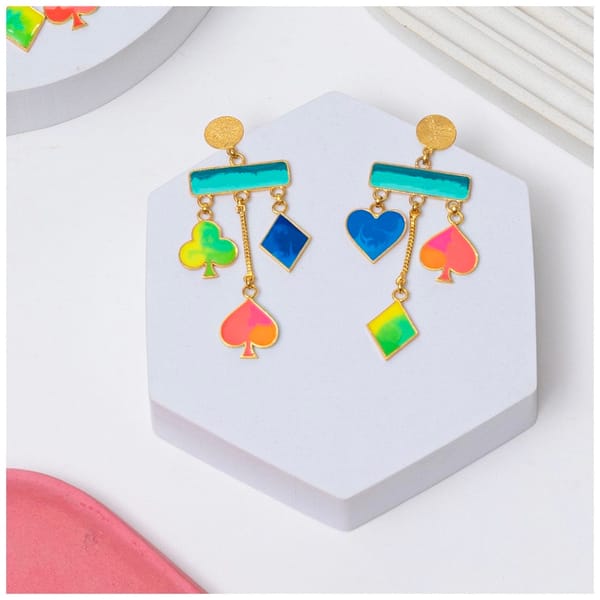 Game Of Cards Danglers — Aditi Bhatt