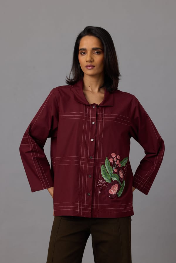 Laurel Applique Shirt — 63East