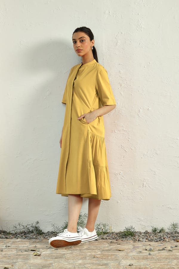 Meadow Side Gathered Dress — Canoopi