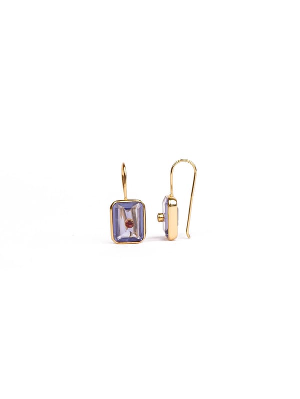 Gizelle Blue Hydro Earrings — Swirl