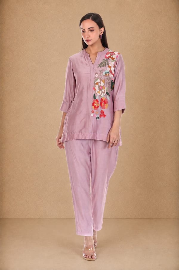 Inayat Co-ord Set Dusty Mauve — Rivoshia