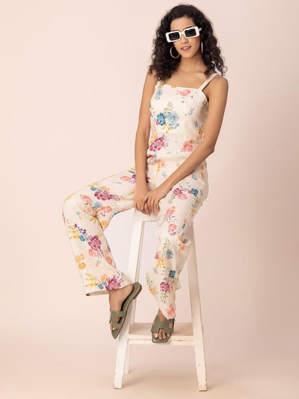 Petal Pop Hemp Jumpsuit — EWOKE STUDIO