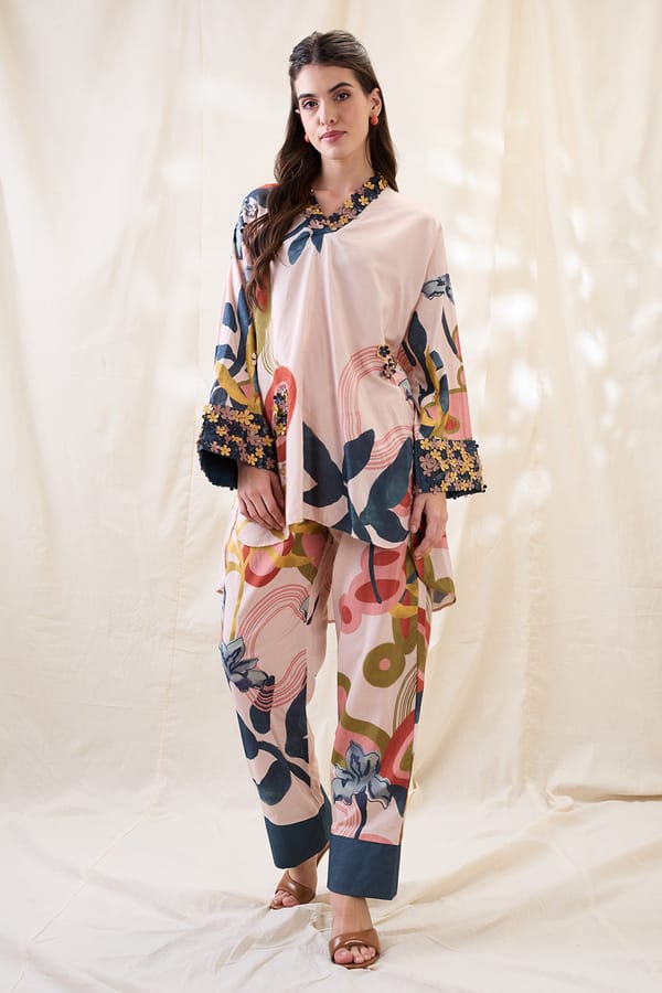 Flora Embellished Kurta Set — SOUP by Sougat Paul
