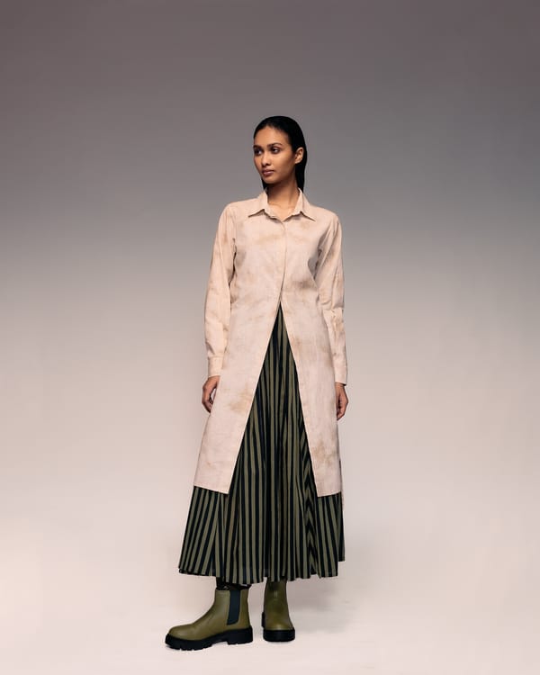Hand Dyed Linen Shirt — Kritika Murarka
