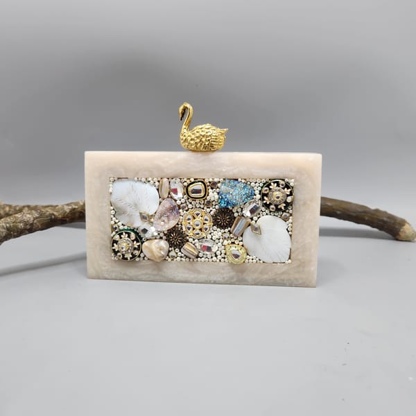 The Swan Mosaic Clutch — Adwita