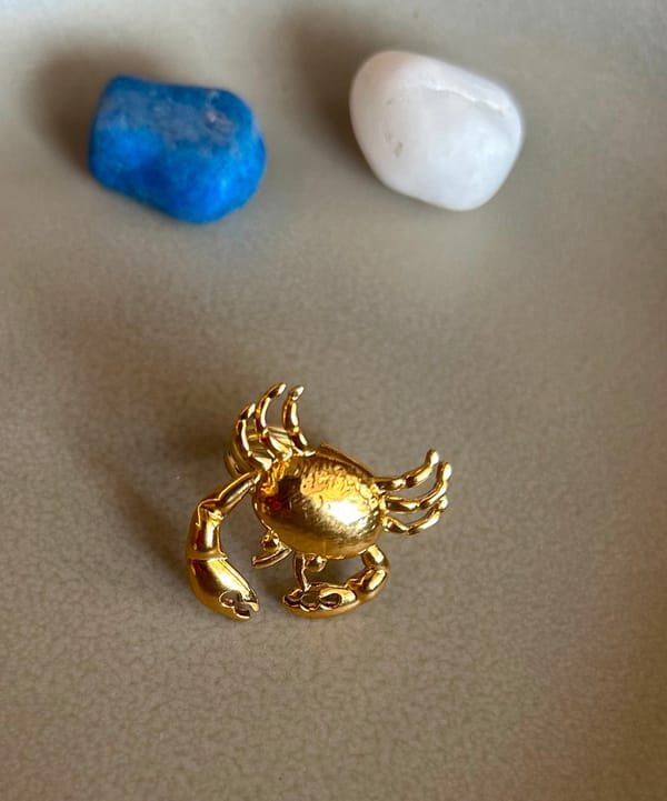 Lobster Ring - Waterproof, 18k Gold Plated — Amossh