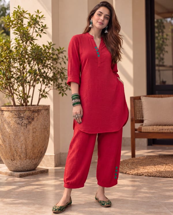Rangrez Co-ord Set — Ash and Amber