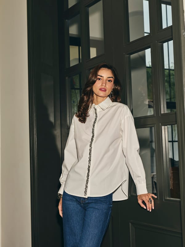 Cheryl Embellished Shirt — Style Island