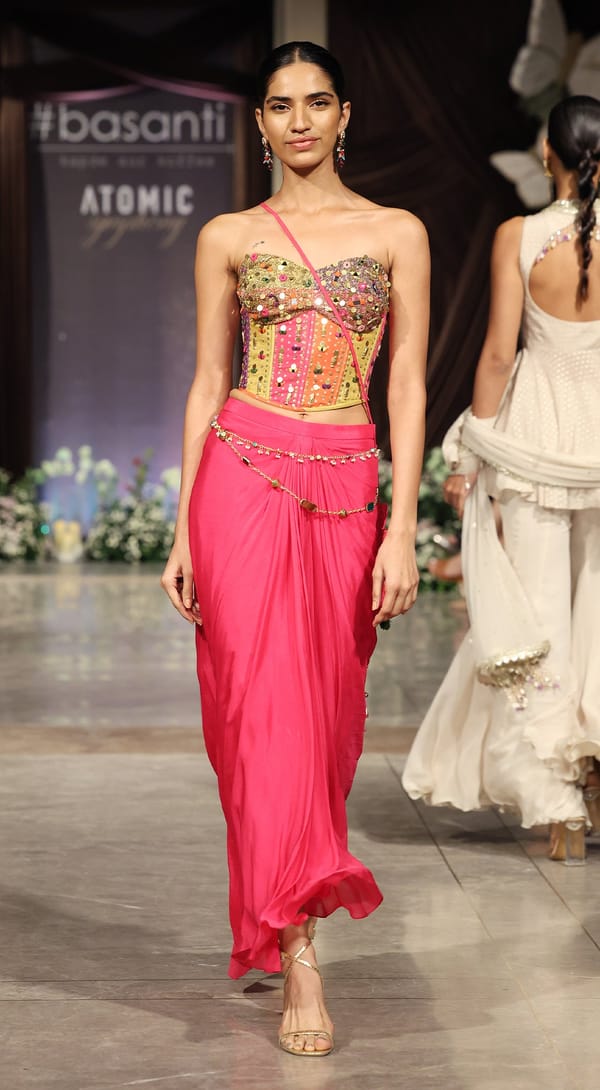 The Aura Corset & Skirt Set — Basanti Kapde aur Koffee