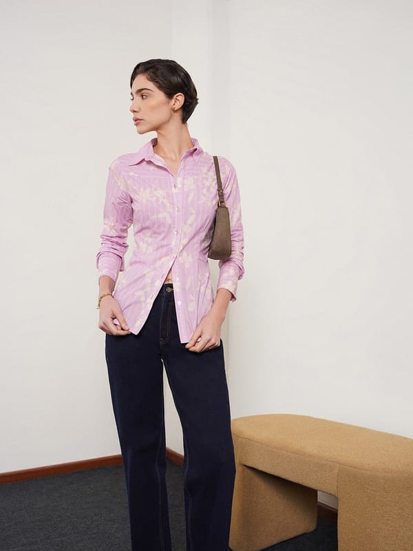 Cotton Striped Fitted Shirt — Fable Street
