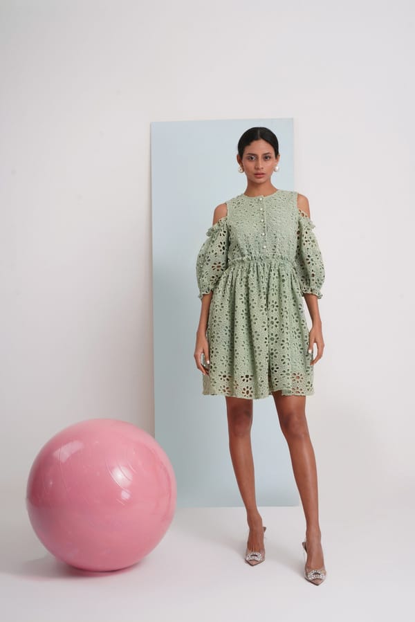 Forever Yours Dress - Aqua Floral — Chöjé