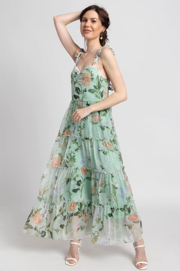 Aurora Garden Maxi Dress — Julo