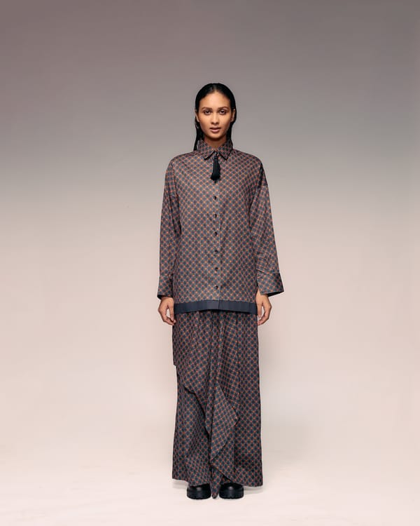 Rust Black Check Shirt — Kritika Murarka