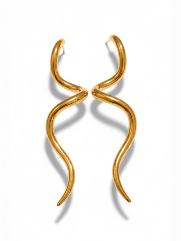 Minimalist Trendy Spiral Design Earrings — Cao Jewellery