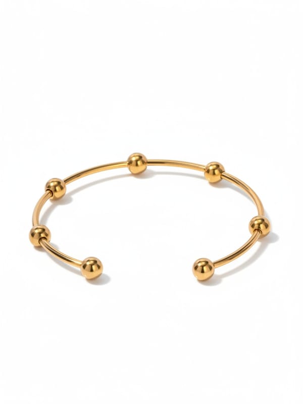 Multiround Balls Open Bracelet — Cao Jewellery