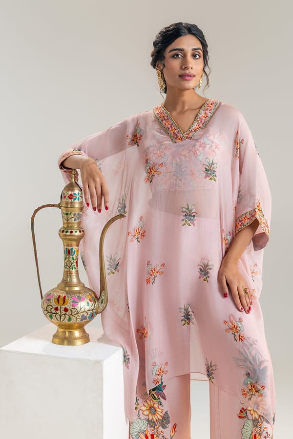 Arani Embroidered Kaftan Set — SOUP by Sougat Paul