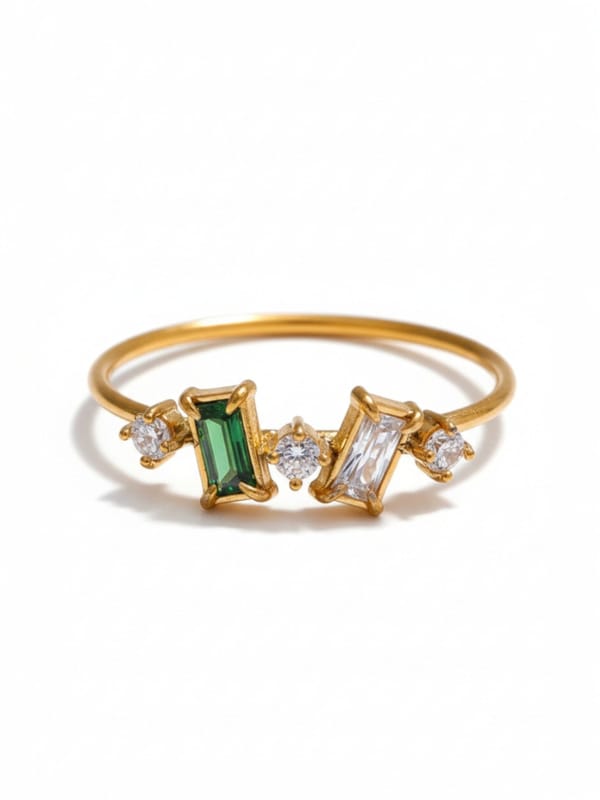 Multicolor Cubic Zirconia Ring Size 7 — Cao Jewellery