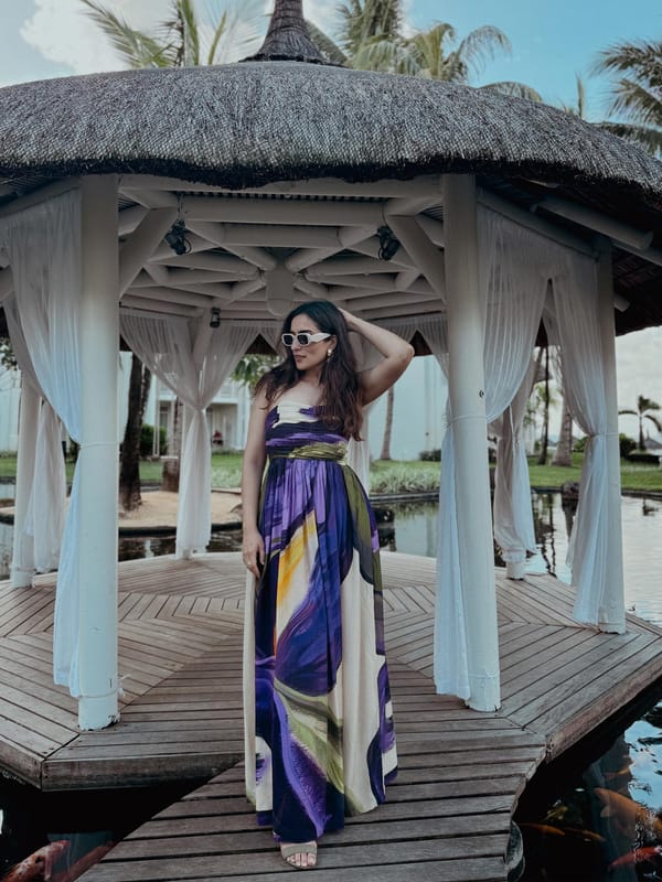 Wisteria Printed Maxi Dress — POPPI