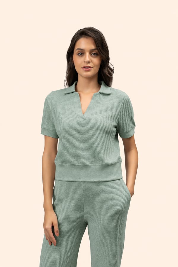 Ottoman Cropped Polo — Necesera
