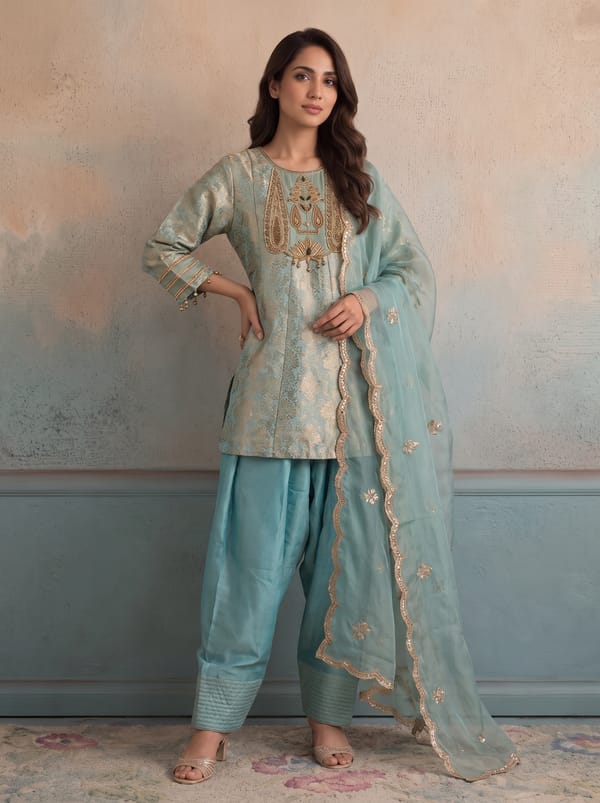 Sage Garden Kurta Set — SUSHIL AGGARWAL