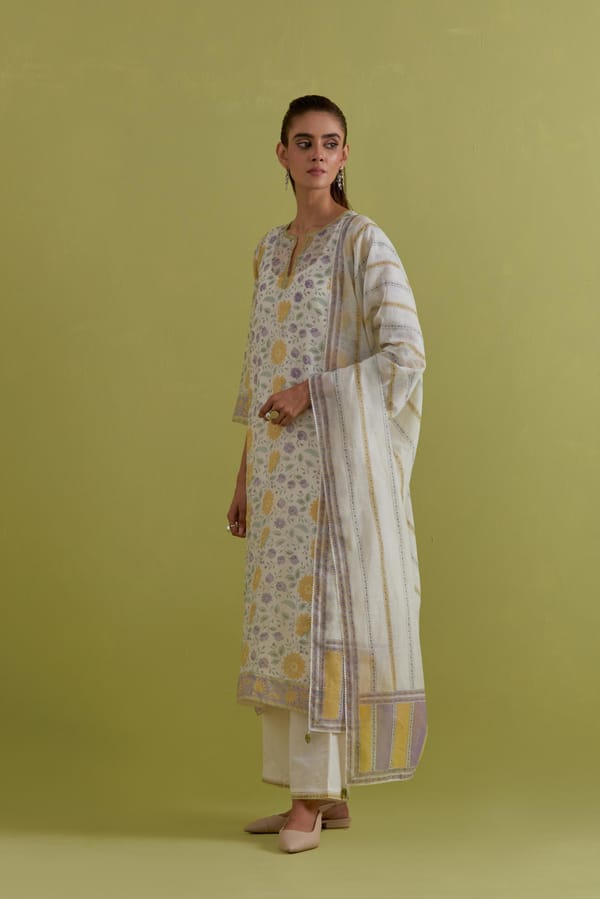 Yellow & Purple Dupattas — Upavita