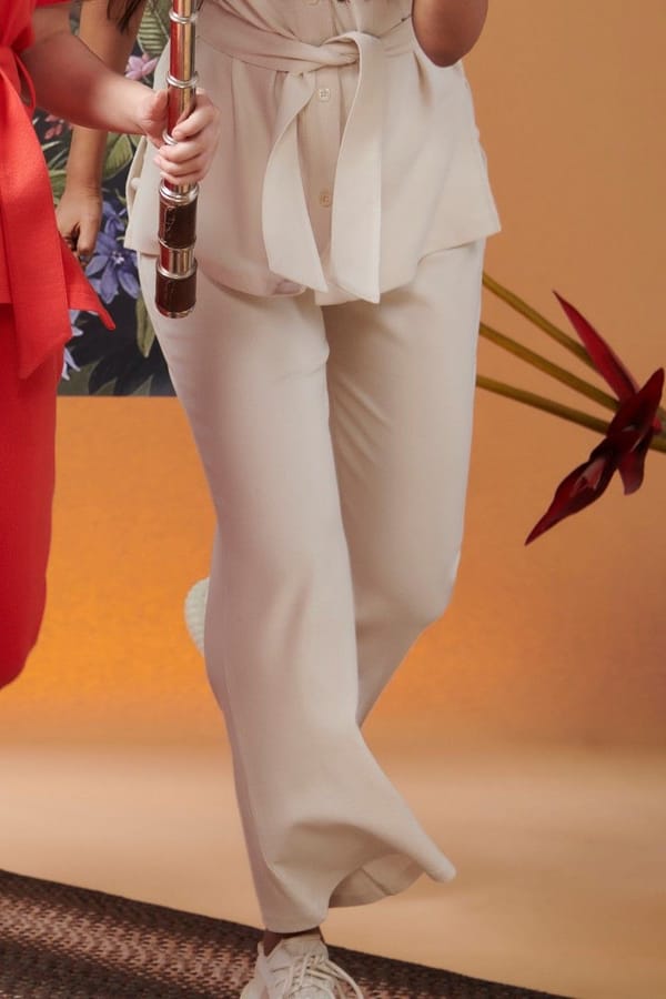 Mini Waffle Flared Pants — Necesera