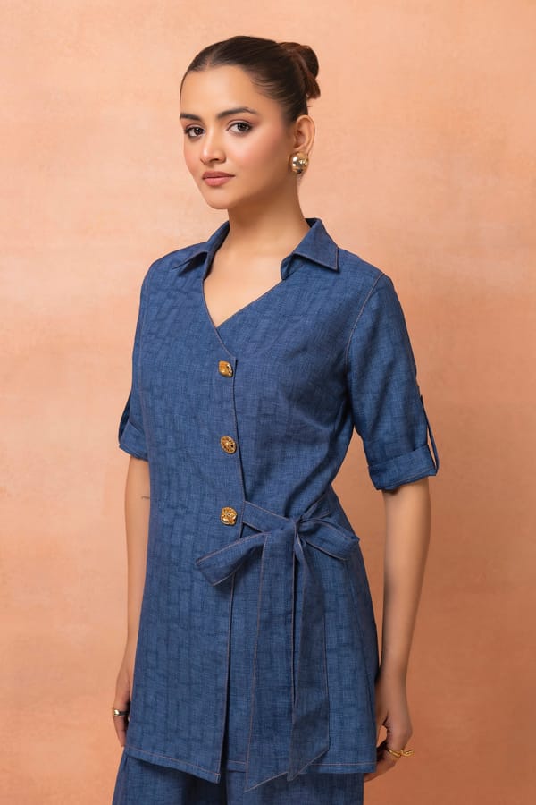 Denim Weave Style Co-Ord Set — Sew and You