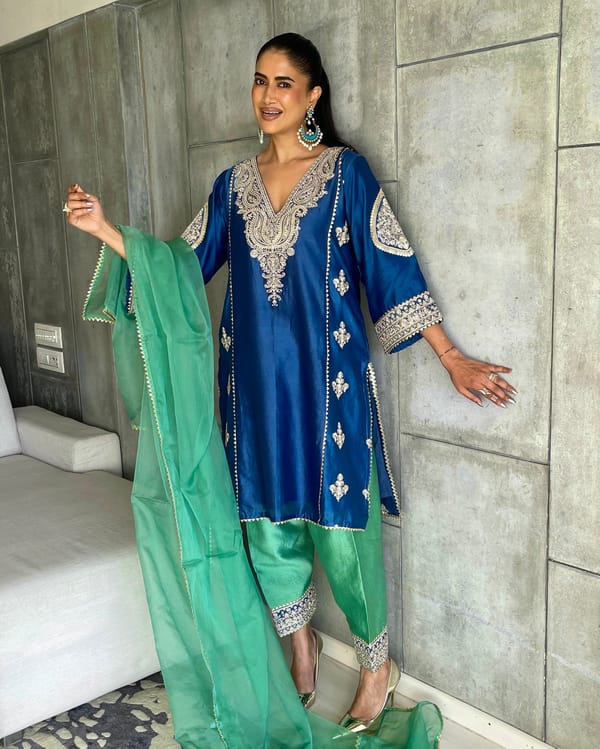 Green Indira Kurta Set — Chakkraa