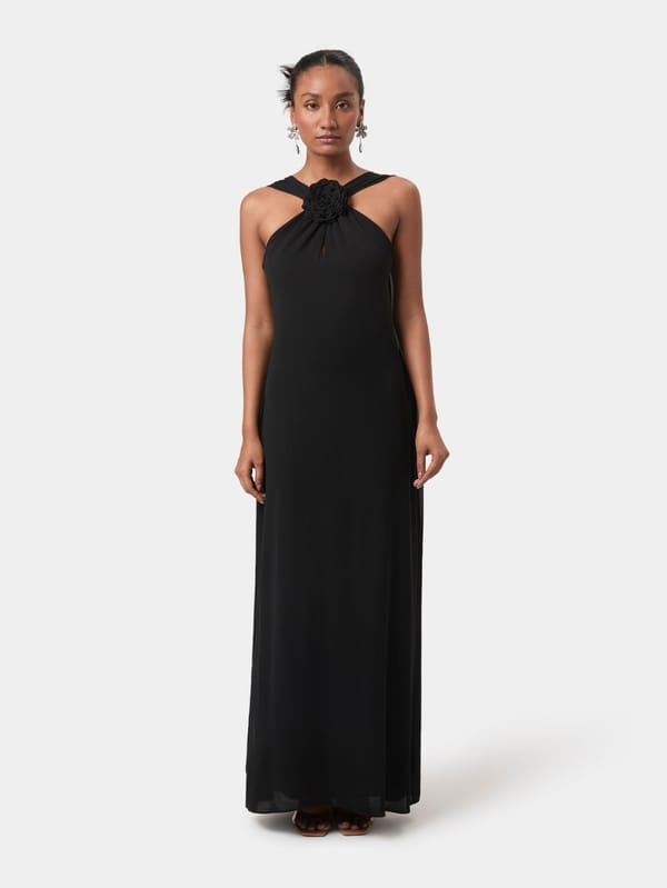 Rosette Halter Maxi Gown — Beyond
