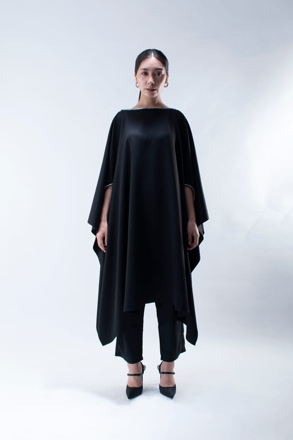 Kaftan with Scalloped Cuffs — Studio MuGu