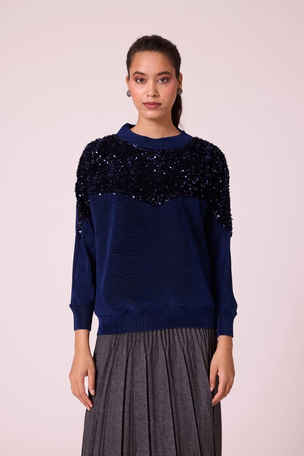 Corene Velvet Top — Scarlet Sage