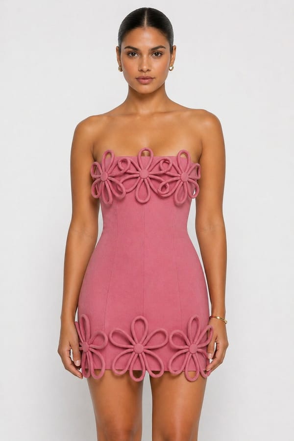 Plumeria Mini Dress — LABEL FROW