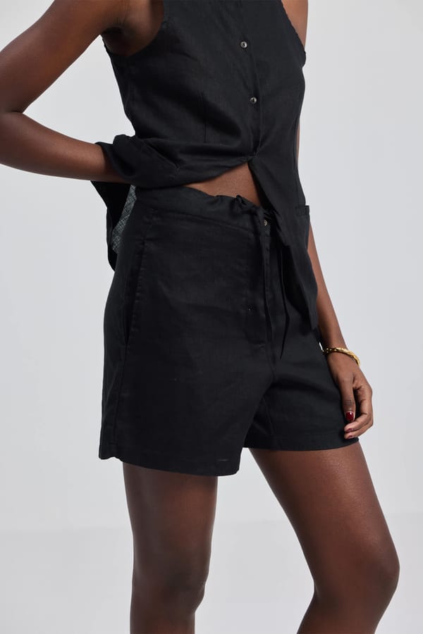 Hemp Shorts in Black — REISTOR
