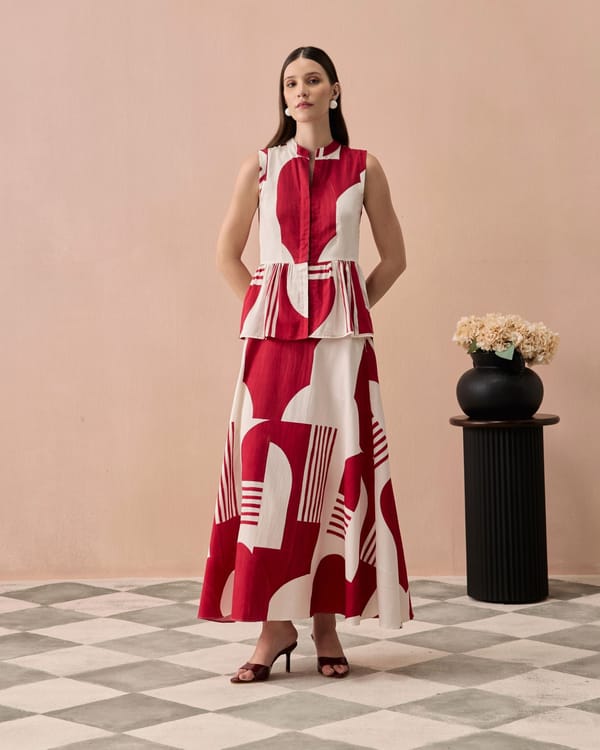 Merlot Matisse Skirt Set — ZAZU