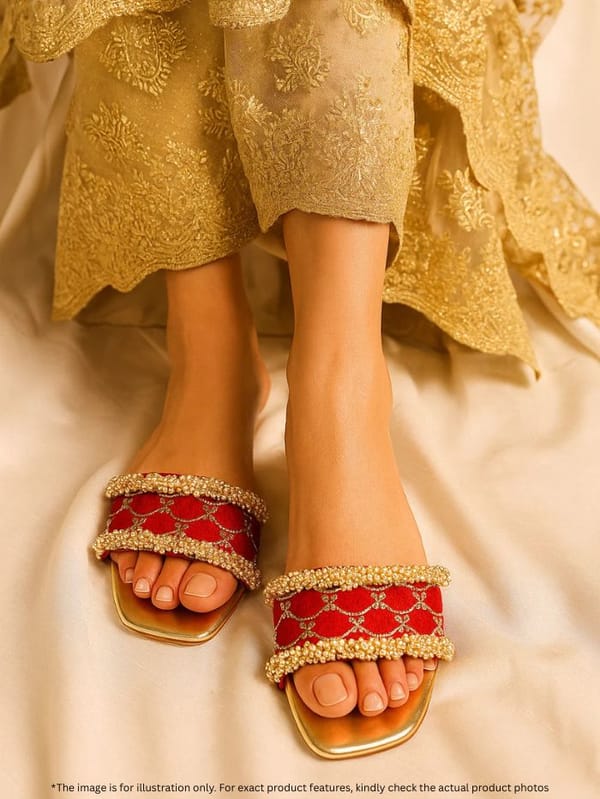 Adhika Red (Slider Heel) — 5 Elements