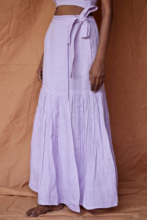 Avery Linen Skirt — TARU JAIPUR