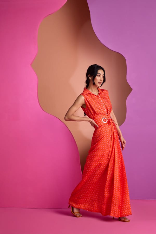 Holiday Shirt In Tessera (Sleeveless) — CUIN