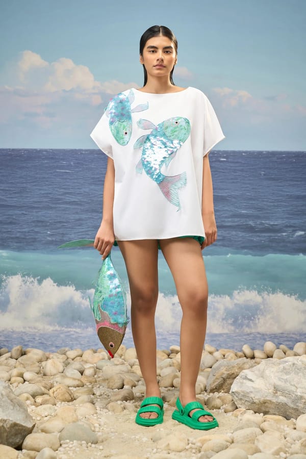 Boat-Neck Top Giza Cotton Poplin – White — Genes Lecoanet Hemant