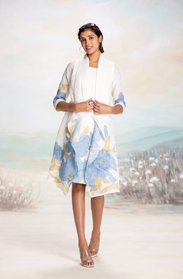 Bubble Flower Zoro Jacket Dress — Kaveri