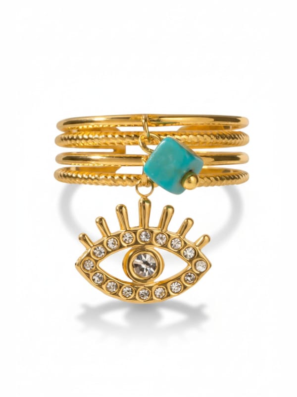 Devil Eye Charm Ring — Cao Jewellery