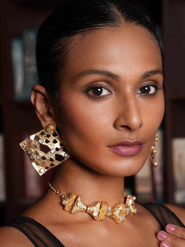 Chic Choker with Earrings — Cao Jewellery