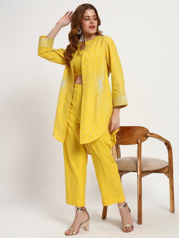 Sunburst Organic-Cotton Co-Ord Set — Gotta Kinari