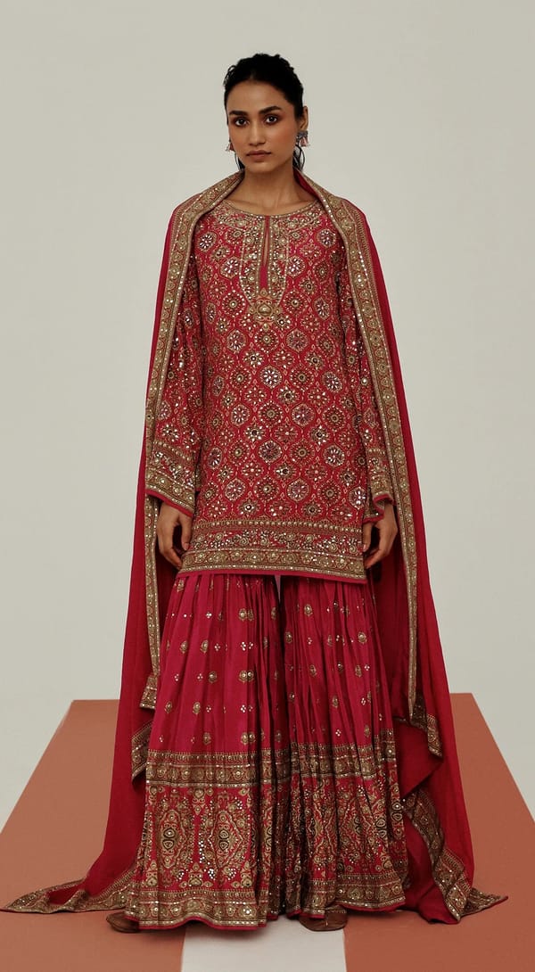 The Archival Sharara Set — Basanti Kapde aur Koffee