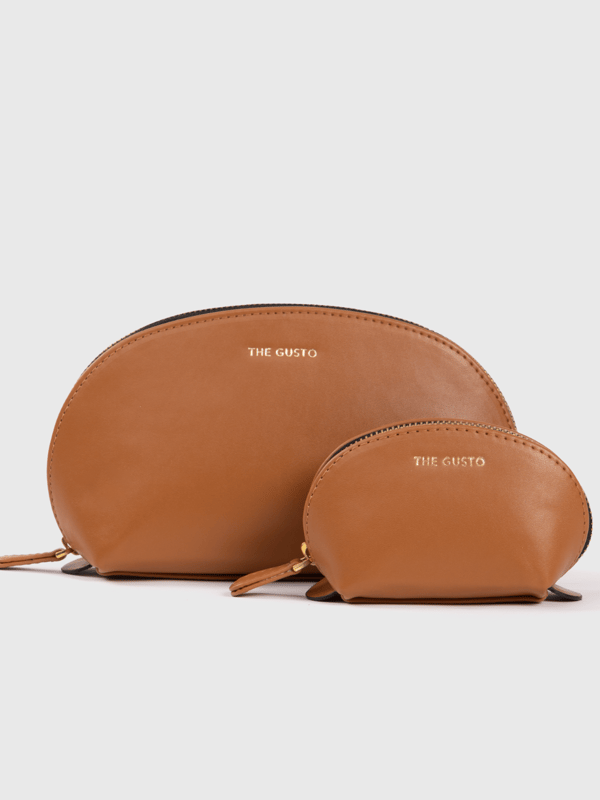 Cosmos Pouch Tan - Set of 2 — The Gusto