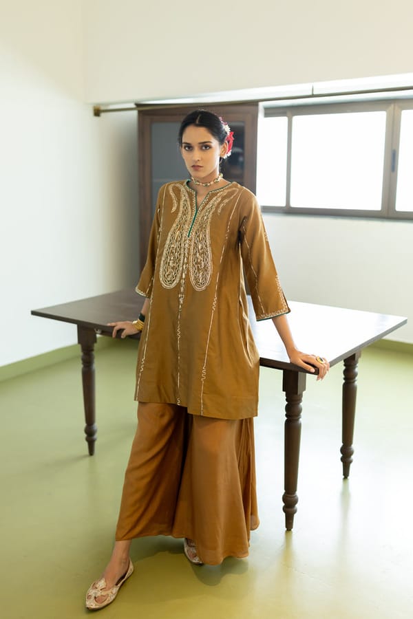 Taruni Paisely Kurta and Palazzos Set — Silai studio